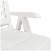 Solsäng vit plast vidaXL – miniatyr 8