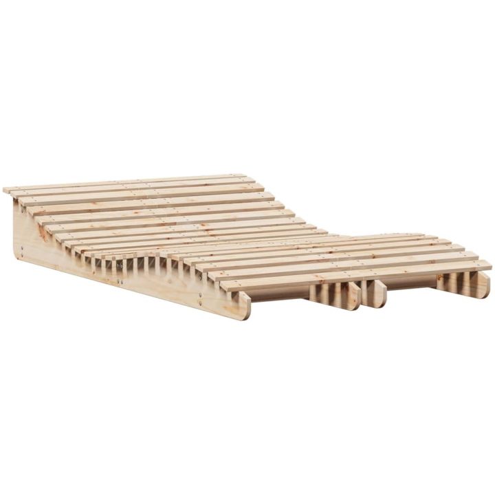 Solsängar 2 st massiv furu vidaXL 205 x 60 x 31.5 cm – bild 2