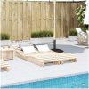 Solsängar 2 st massiv furu vidaXL 205 x 60 x 31.5 cm – miniatyr 3