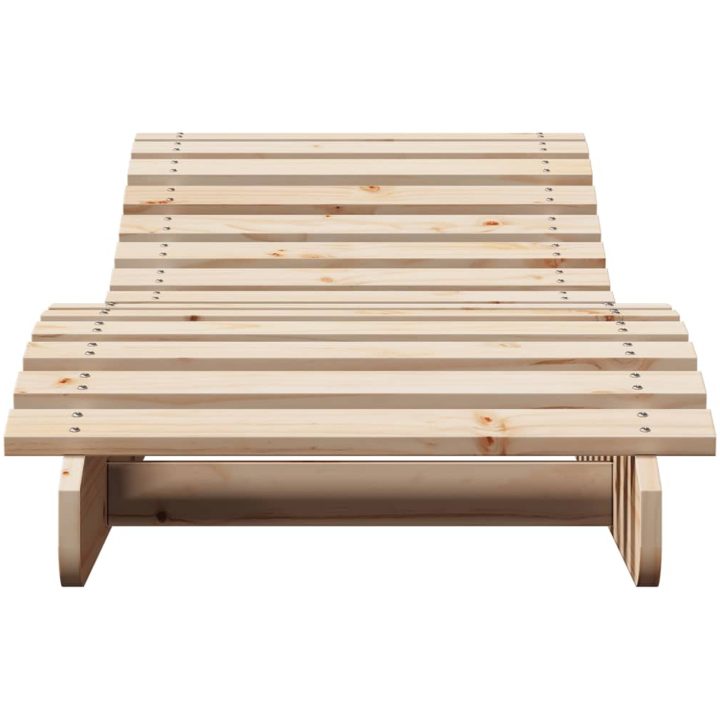 Solsängar 2 st massiv furu vidaXL 205 x 60 x 31.5 cm – bild 5