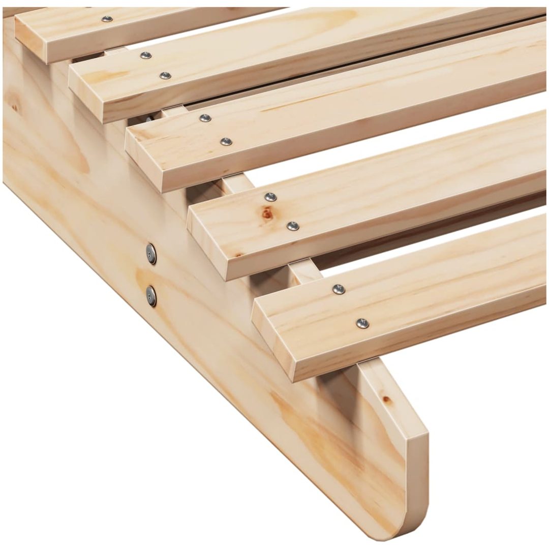Solsängar 2 st massiv furu vidaXL 205 x 60 x 31.5 cm – bild 8