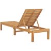 Solsängar 2 st massiv teak vidaXL – miniatyr 5