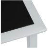 Solsängar 2 st med bord aluminium gräddvit vidaXL – miniatyr 11