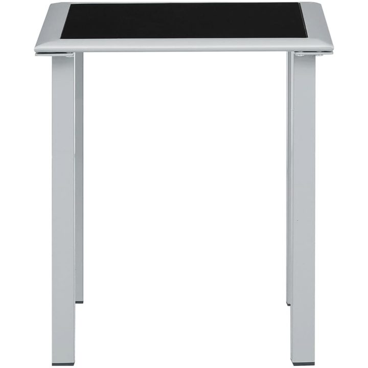 Solsängar 2 st med bord aluminium gräddvit vidaXL – bild 10