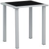 Solsängar 2 st med bord aluminium taupe vidaXL – miniatyr 9