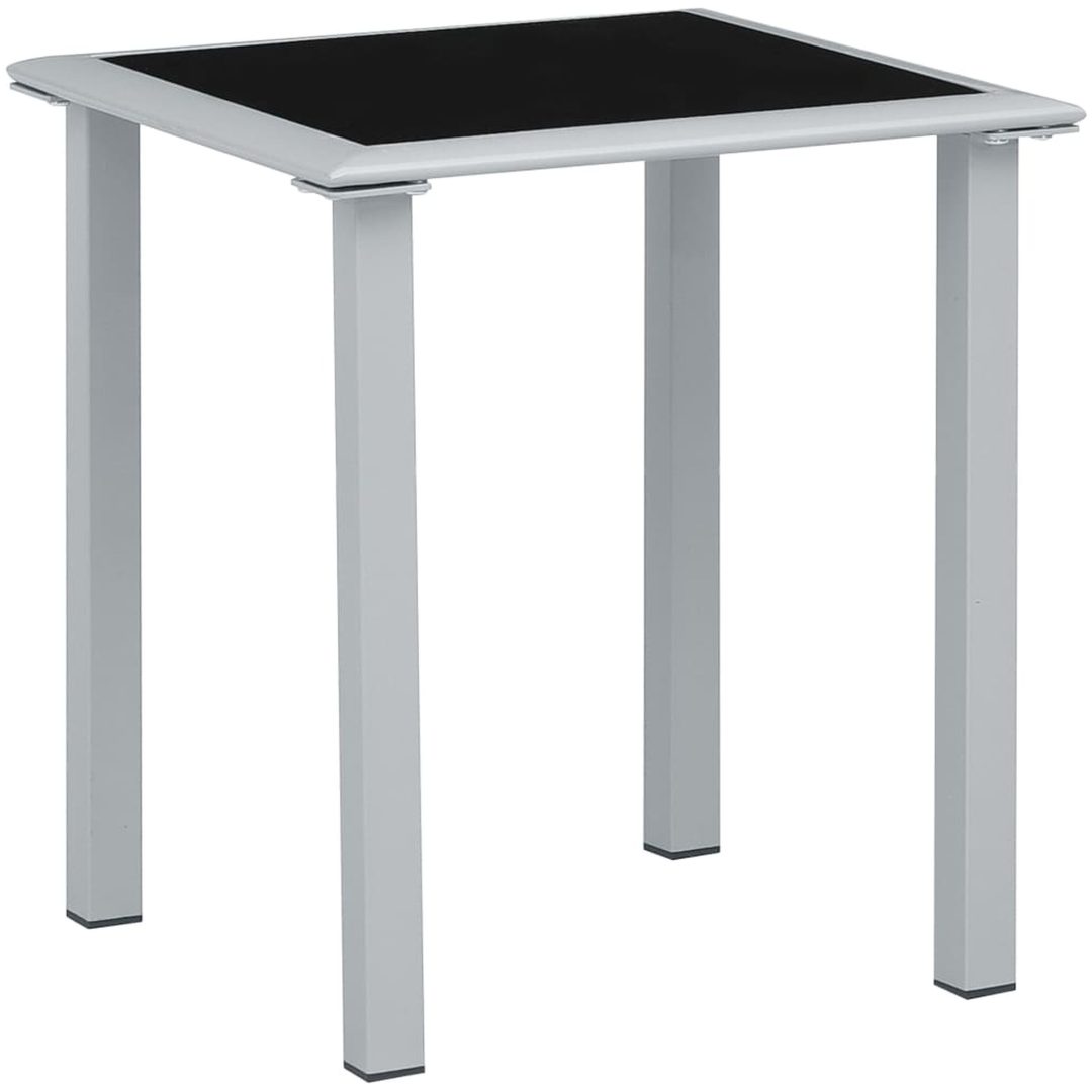 Solsängar 2 st med bord aluminium taupe vidaXL – bild 9
