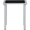 Solsängar 2 st med bord aluminium taupe vidaXL – miniatyr 10
