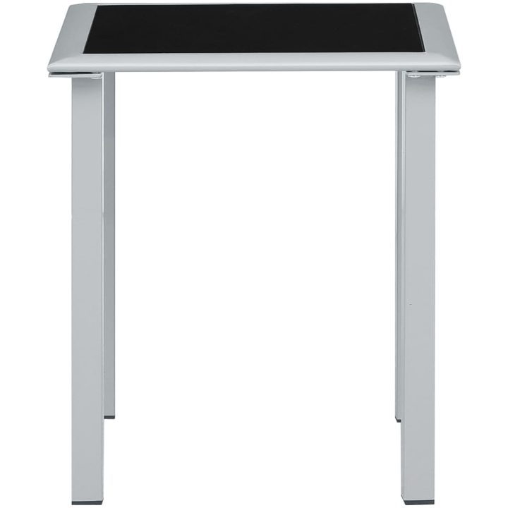 Solsängar 2 st med bord aluminium taupe vidaXL – bild 10