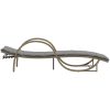Solsängar 2 st med bord beige konstrotting vidaXL – miniatyr 6