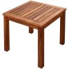 Solsängar 2 st med bord massivt akaciaträ och textilene vidaXL – miniatyr 8
