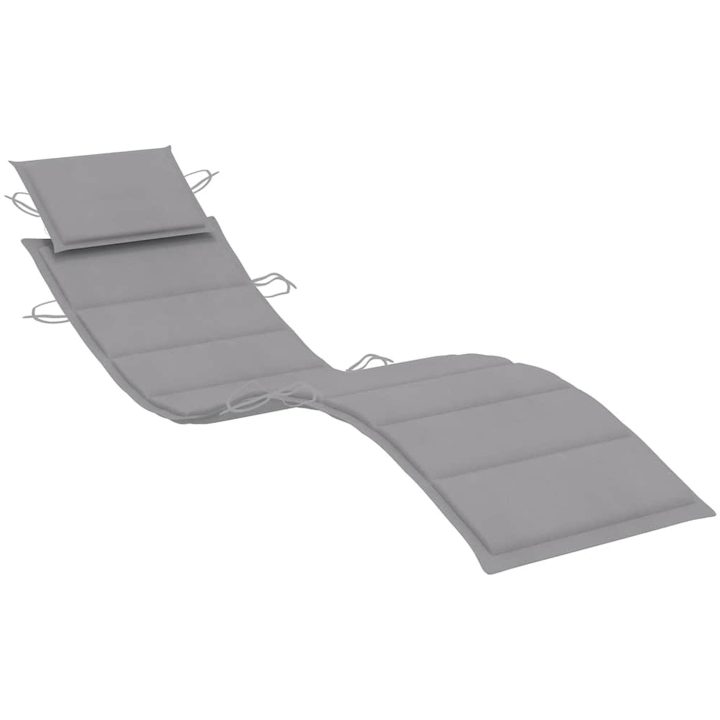 Solsängar 2 st med bord och dynor massivt akaciaträ vidaXL – bild 7