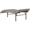 Solsängar 2 st med dynor beige konstrotting vidaXL – miniatyr 6