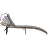 Solsängar 2 st med dynor beige konstrotting vidaXL – miniatyr 7