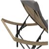 Solsängar 2 st med dynor beige konstrotting vidaXL – miniatyr 8
