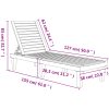 Solsängar 2 st svart 155x58x83 cm polypropylen vidaXL – miniatyr 11