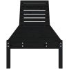 Solsängar 2 st svart 199,5x60x74 cm massiv furu vidaXL – miniatyr 4
