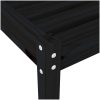 Solsängar 2 st svart 199,5x60x74 cm massiv furu vidaXL – miniatyr 9
