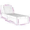 Solsängar 2 st vit 199,5x60x74 cm massiv furu vidaXL – miniatyr 8