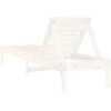 Solsängar 2 st vit 199,5x60x74 cm massiv furu vidaXL – miniatyr 5