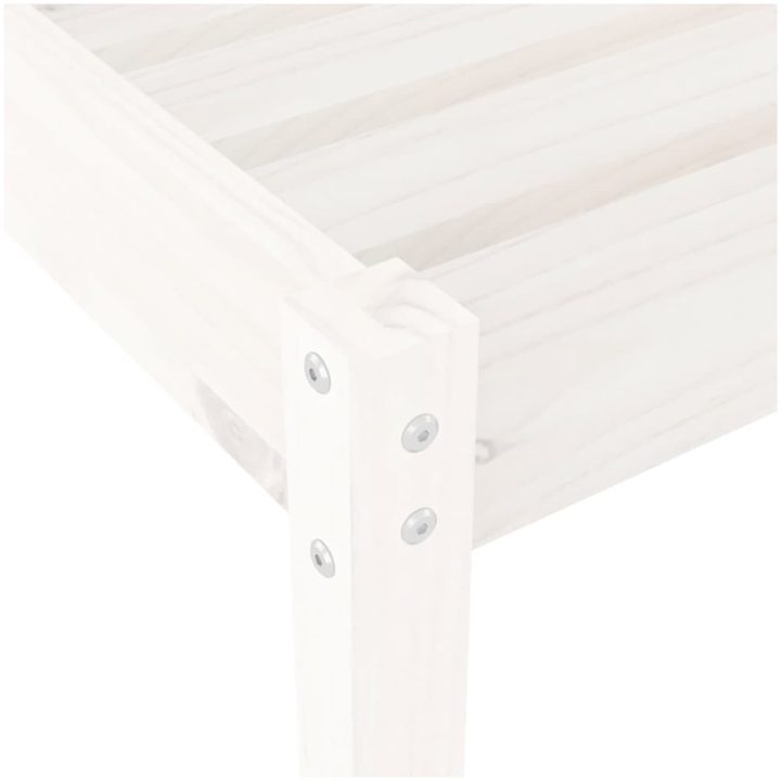 Solsängar 2 st vit 199,5x60x74 cm massiv furu vidaXL – bild 6