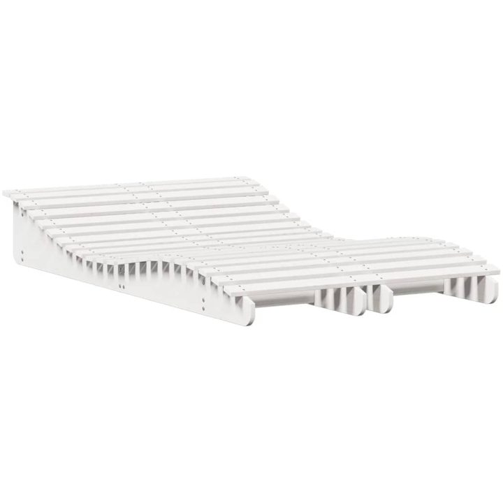 Solsängar 2 st vit massiv furu vidaXL 205 x 60 x 31.5 cm – bild 2
