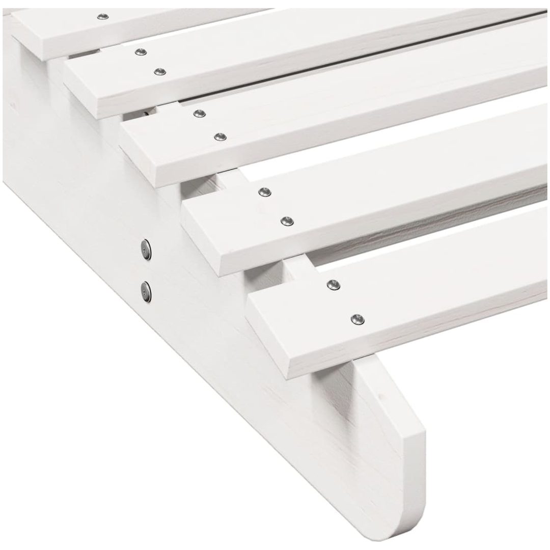 Solsängar 2 st vit massiv furu vidaXL 205 x 60 x 31.5 cm – bild 8