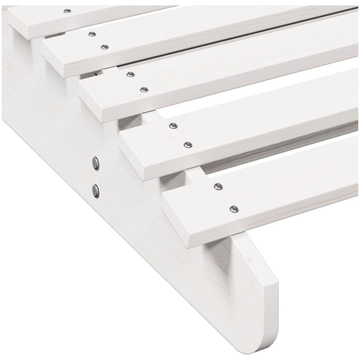 Solsängar 2 st vit massiv furu vidaXL 205 x 60 x 31.5 cm – bild 8
