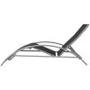 Solsängar med bord aluminium svart vidaXL – miniatyr 5