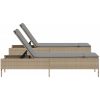 Solsängar med dynor 2 st beige konstrotting vidaXL – miniatyr 6