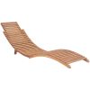 Solsängar med dynor 2 st massiv teak vidaXL – miniatyr 5