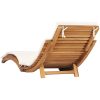Solsängar med dynor 2 st massiv teak vidaXL – miniatyr 7