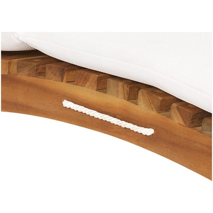 Solsängar med dynor 2 st massiv teak vidaXL – bild 8