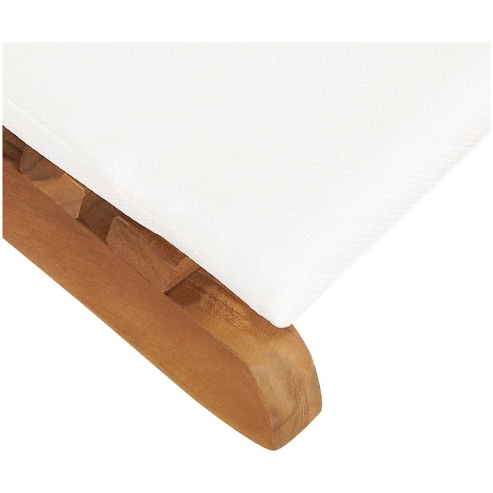 Solsängar med dynor 2 st massiv teak vidaXL – bild 9