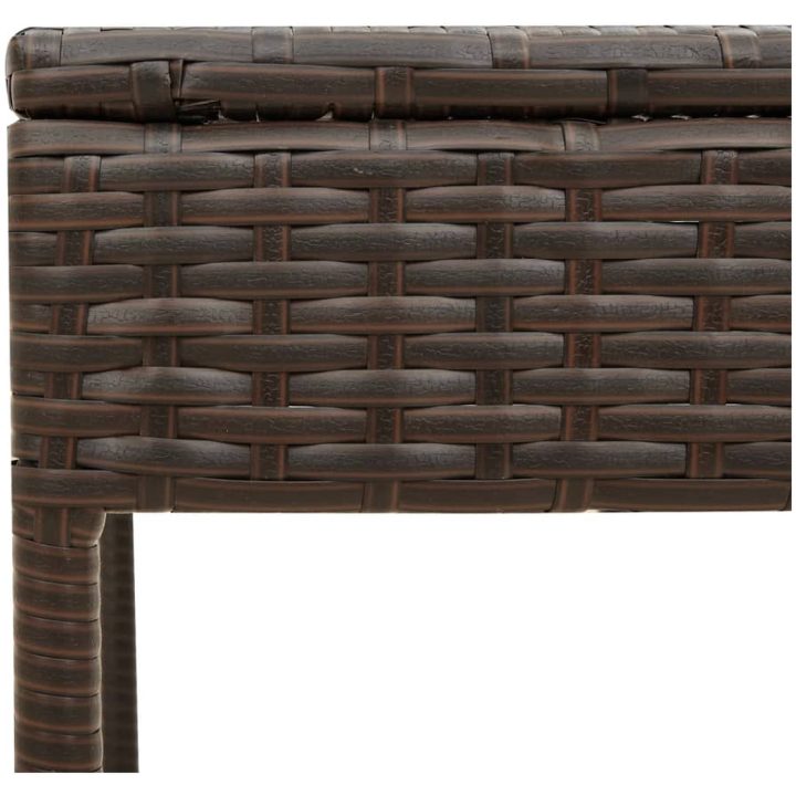 Solsängar med dynor set 3 delar brun konstrotting vidaXL – bild 12