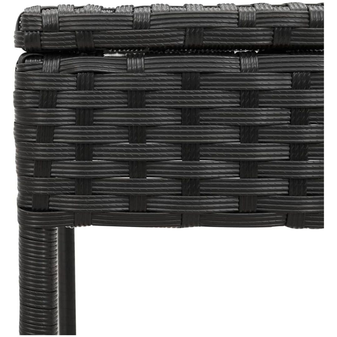 Solsängar med dynor set 3 delar svart konstrotting vidaXL – bild 12