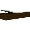 Solsängar och sidobord 3 delar konstrotting brun vidaXL – miniatyr 7