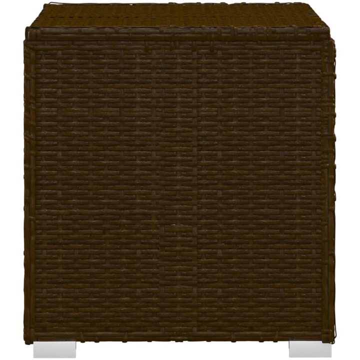 Solsängar och sidobord 3 delar konstrotting brun vidaXL – bild 8