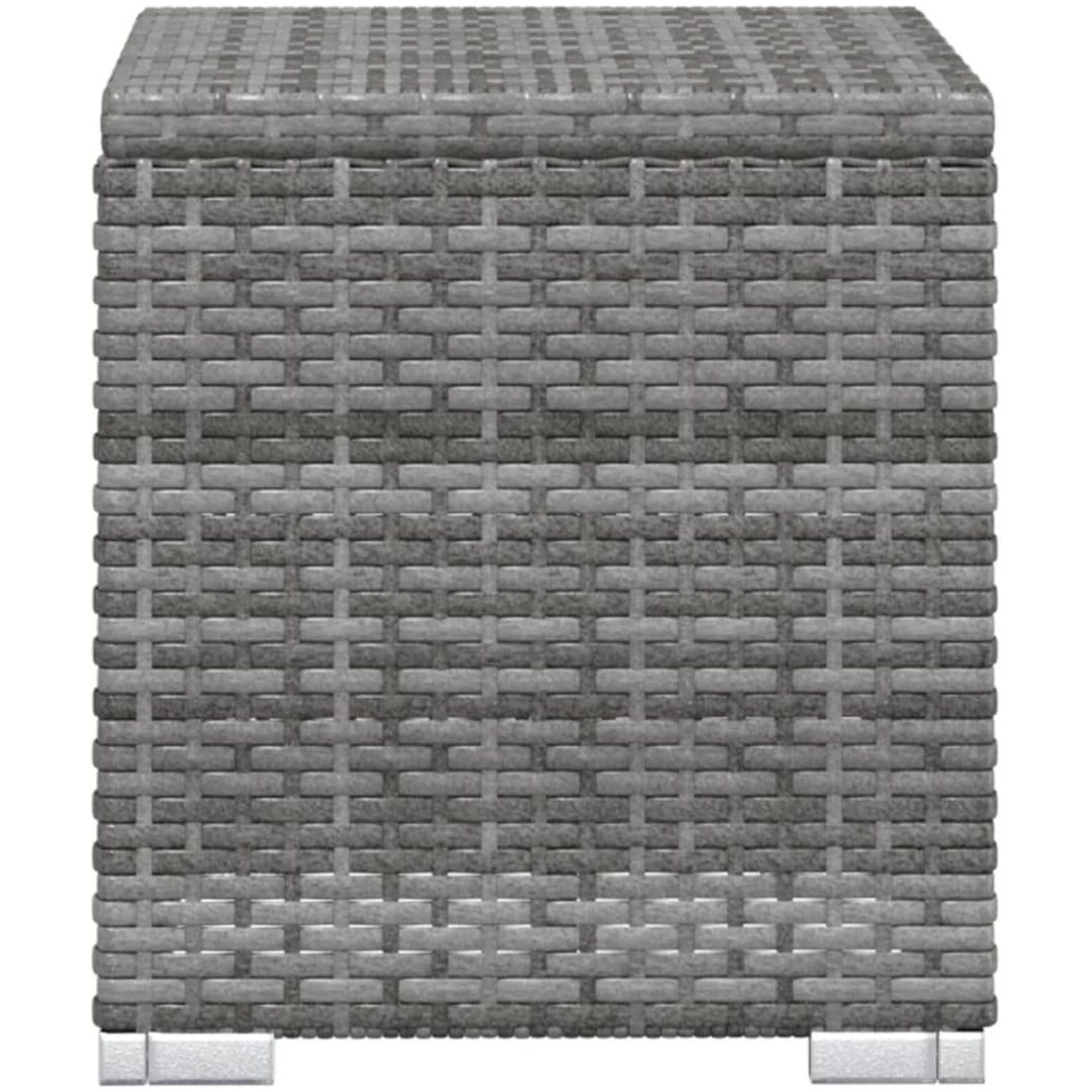 Solsängar och sidobord 3 delar konstrotting grå vidaXL – bild 9
