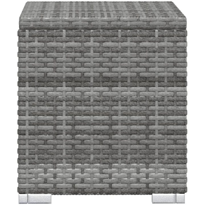 Solsängar och sidobord 3 delar konstrotting grå vidaXL – bild 9