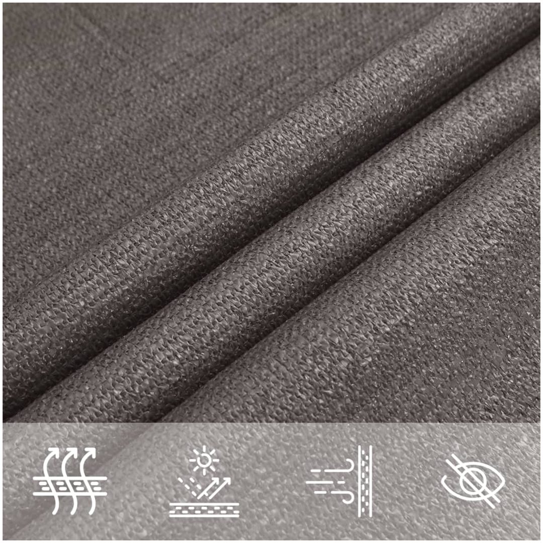 Solsegel 160 g/m² antracit 2x2,5 m HDPE vidaXL 2.5 x 2 m – bild 5