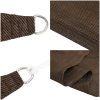 Solsegel 160 g/m² brun HDPE vidaXL 2 x 2.5 m – miniatyr 6