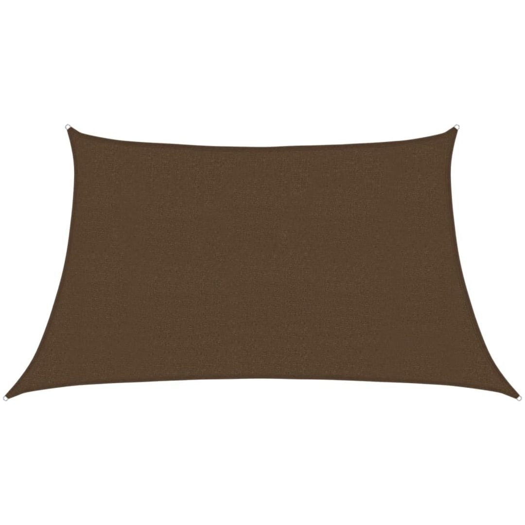 Solsegel 160 g/m² brun HDPE vidaXL 3/4 x 2 m – bild 2
