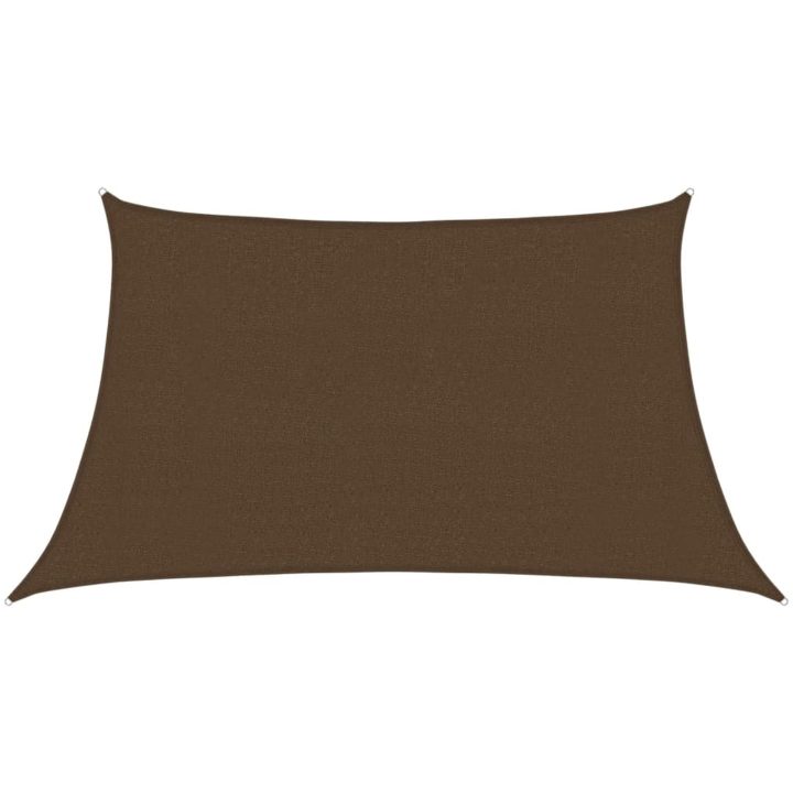 Solsegel 160 g/m² brun HDPE vidaXL 3/4 x 2 m – bild 2