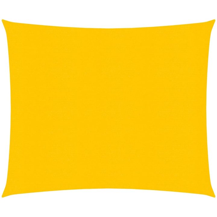 Solsegel 160 g/m² fyrkantig gul HDPE vidaXL 4 x 4 m – bild 2