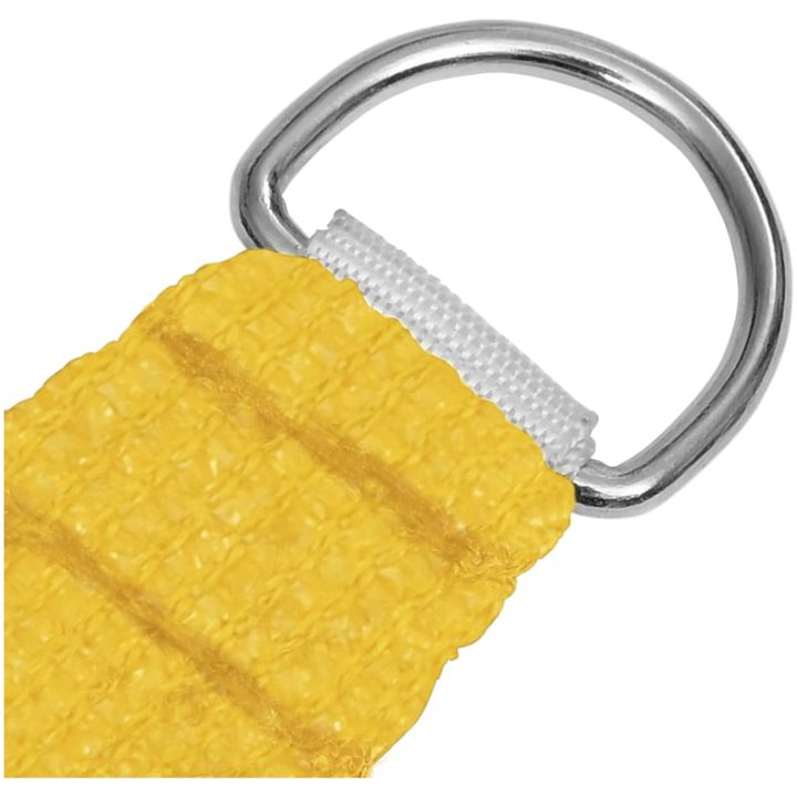 Solsegel 160 g/m² fyrkantig gul HDPE vidaXL 4 x 4 m – bild 4