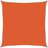 Solsegel 160 g/m² fyrkantig orange HDPE vidaXL 4 x 4 m – miniatyr 2