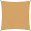 Solsegel 160 g/m² fyrkantig sand HDPE vidaXL 2.5 x 2.5 m – miniatyr 2