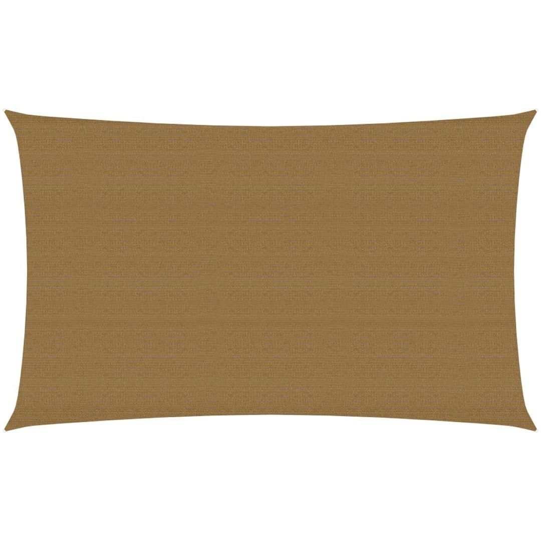 Solsegel 160 g/m² gråbrun HDPE vidaXL 3 x 6 m – bild 2