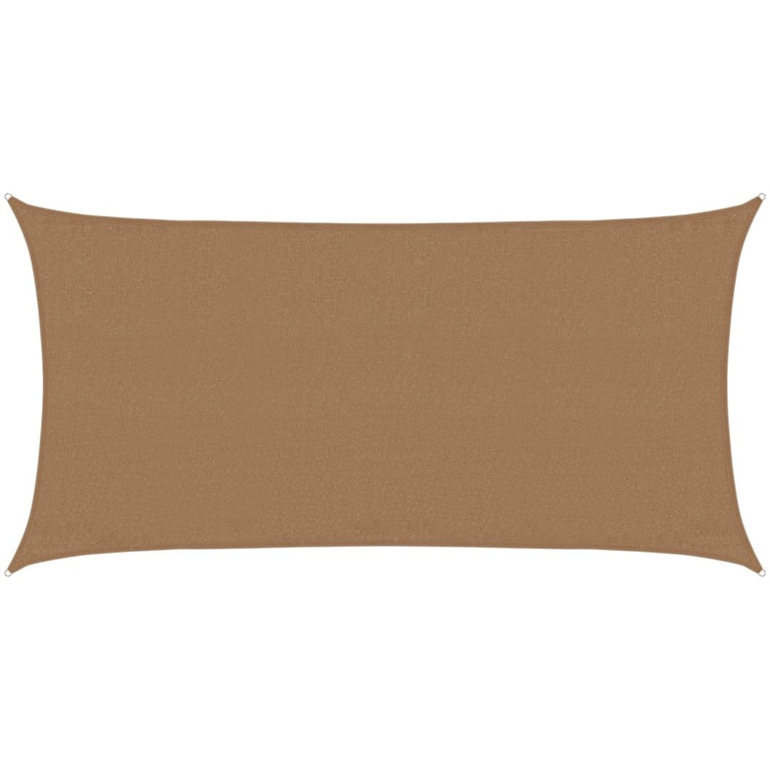 Solsegel 160 g/m² gråbrun HDPE vidaXL 3 x 6 m – bild 11