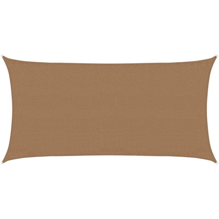Solsegel 160 g/m² gråbrun HDPE vidaXL 3 x 6 m – bild 11